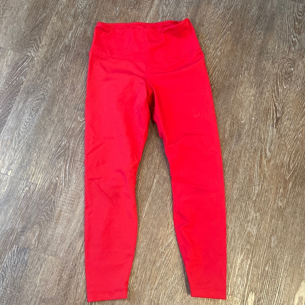 Yogalicious Lux | Red High Waisted Leggings